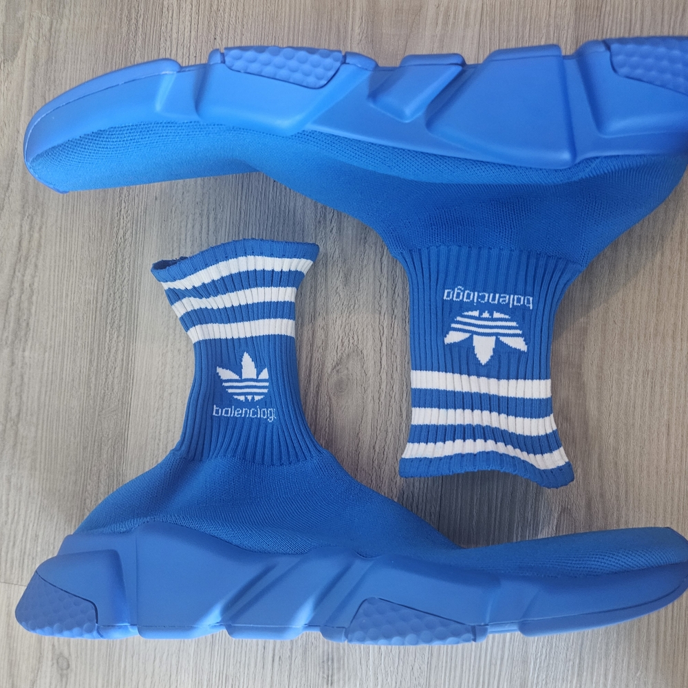 Balenciaga Kids Blue Sock Sneakers